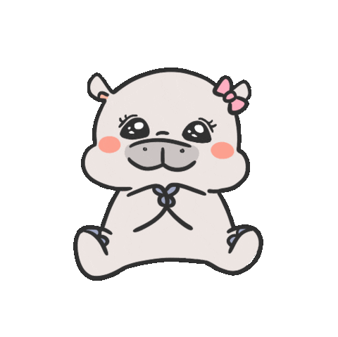 Hippicomics cute wow sparkle please Sticker