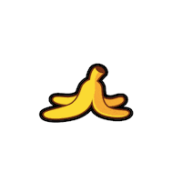 Banana Peel Sticker by ThinkBIT