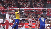 Group Hug Jump GIF by Volleyball World