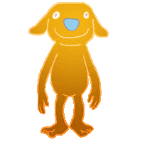 Dog Spin Sticker by Neil Sanders