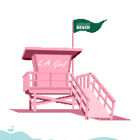 Pink Beach Miami Sticker by L.A. Girl