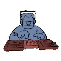 Dj Vibing Sticker