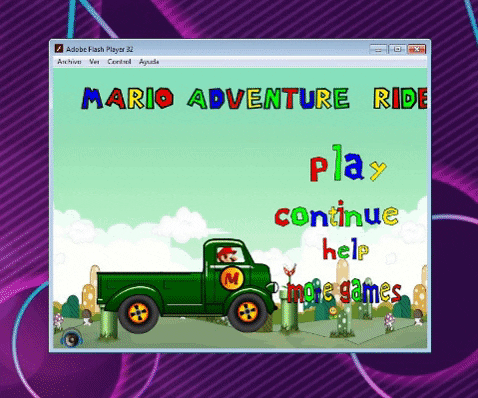 downloadhoy giphygifmaker descargar juego mario adventure ride GIF
