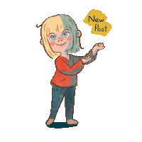 artofdianajordan happy girl new illustration Sticker