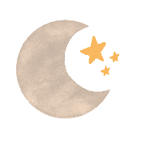 Moon And Stars Halloween Sticker