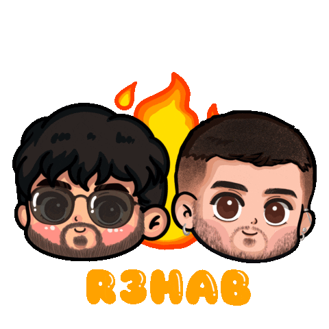 Zayn Malik Flames Sticker by R3HAB