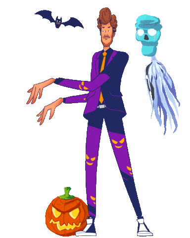 Comedy Halloween Sticker by sat1