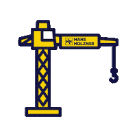 Kran Sticker by Wir bauen