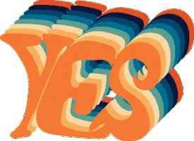 Waardesign giphyupload happy yes 70s Sticker