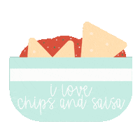 hellojenjones salsa chips jen jones jenjones Sticker