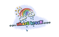 Break Time Rainbow Sticker