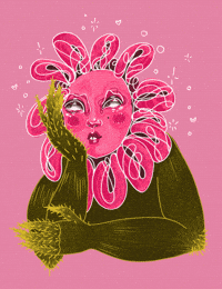 Bored Pink GIF