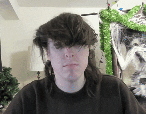 Cant See Long Hair GIF