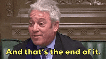 news john bercow and thats the end of it GIF