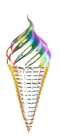 Ice Cream Rainbow Sticker by GoStijn
