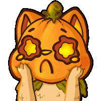 Sad Halloween Sticker
