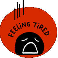 Tired Mood Sticker by Wangsa Jelita