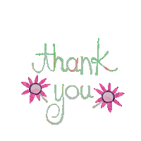 jaimebrambleschell thank you thanks gratitude pink flowers Sticker