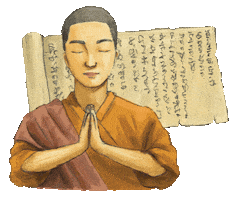 Korea Monk Sticker by vank