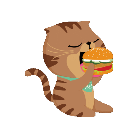 Burger Sticker by Rocky Master Singapore