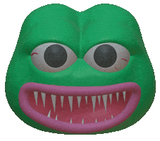 Pepe The Frog 3D Sticker by TRIPPIESTEFF