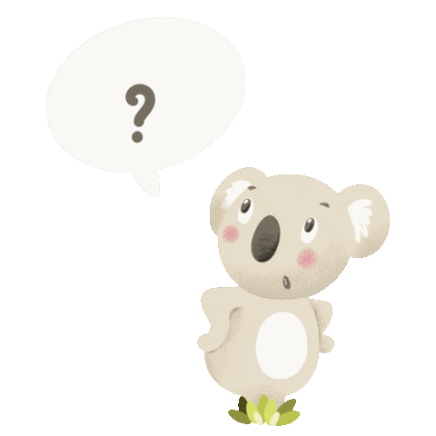 BullesdeClim giphyupload why question koala Sticker
