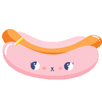 Hot Dog Food Sticker by Math