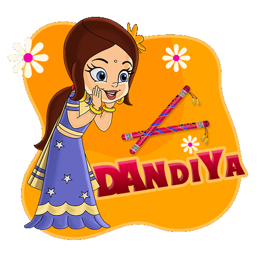 Durga Puja Navratri Sticker by Chhota Bheem