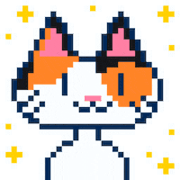Cat Pixel Art Sticker