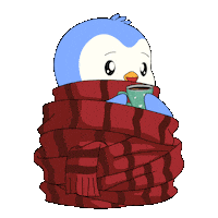 Freezing Hot Chocolate Sticker by Pudgy Penguins