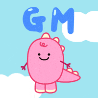 Good Morning Hello GIF by DINOSALLY