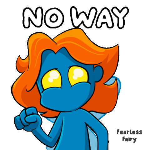 No Way Fear Sticker by VeeFriends