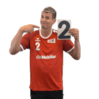 swisshandball_official happy joy handball pointing Sticker