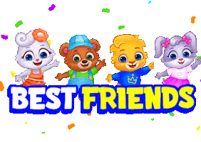 Best Friends Friendship Sticker by Lucas and Friends by RV AppStudios