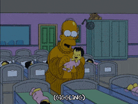 homer simpson ling bouvier GIF