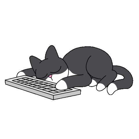 Cat Sticker by @gallegoseba