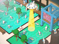 kunichang loopartcritique2023 space rabbit spacerabbit spacerabbitstudio GIF