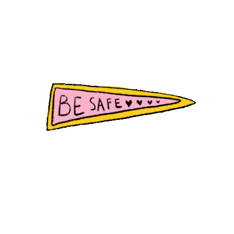 detisdoodles giphyupload flag stayhome safe Sticker