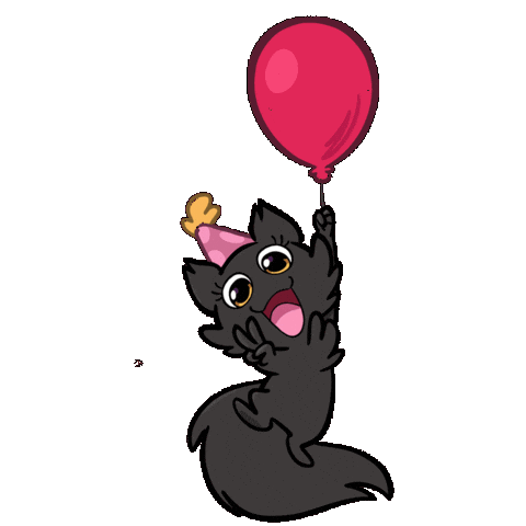 Happy Party Sticker by Créu Cat