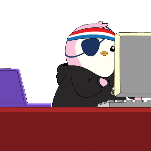 Work Working Sticker by Pudgy Penguins