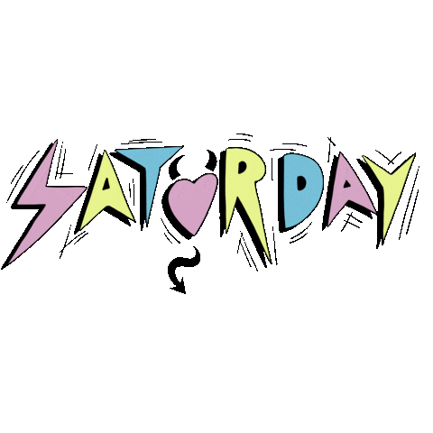 Saturday Weekday Sticker by HUNKØN