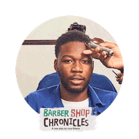 barber shop hair Sticker by National Theatre