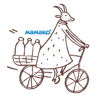 Bike Goat Sticker by MAMAKO