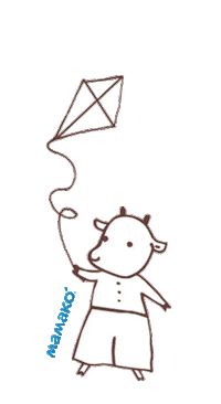 Goat Kite Sticker by MAMAKO
