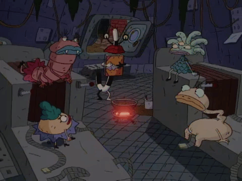nickrewind giphydvr nicksplat aaahh real monsters giphyarm044 GIF