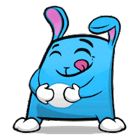 Bunny Buddy Sticker by PeopleFun
