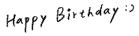 Happy Birthday Smile Sticker