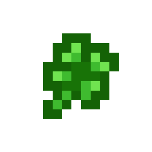 Pixel Leaf Sticker