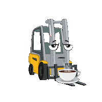 Tired Wake Up Sticker by Jungheinrich