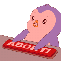 Avoid Oh No Sticker by Pudgy Penguins